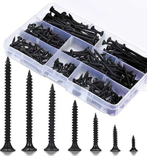 230 Stk Selbstschneidende Schrauben Kreuzkopf, Blechschrauben Flachkopf Holzschrauben Sortimentskasten, Stahl Galvanisch Verzinkt M3.5 x 16/20/25/30/35/40/50