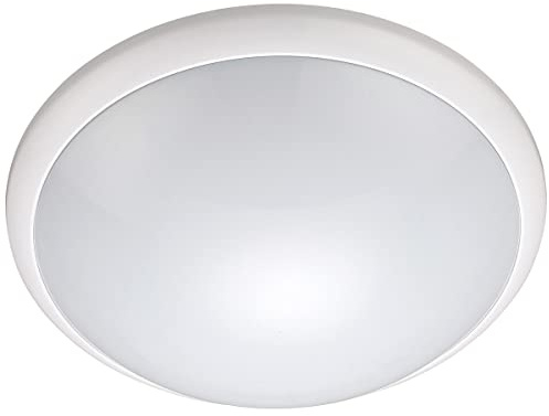 Arum LIGHTING - Hublot Plafonnier LEX, Culot E27 (Max 60W), Détecteur de Mouvement Infrarouge Intégré, Étanche IP44, Diamètre 30cm, Luminaire Mural ou Plafond Extérieur et Intérieur (Sans Ampoule)