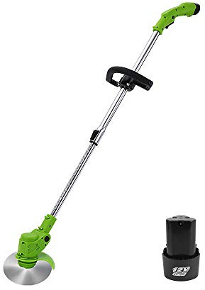 Decespugliatore a batteria Tagliaerba elettrico portatile tagliaerba tagliaerba telescopico con batteria al litio ricaricabile Strumento per potatura da giardino (Lawn Mower Green12v1battery)