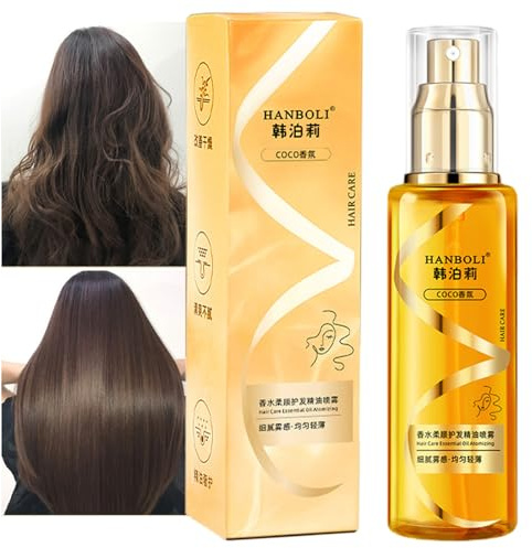 Skuda Spray Brillo para el Cabello | 100 ml de Aceite Con Fragancia Rizada, Extractos de Plantas, Sin Carga, Hidratante y Nutritivo