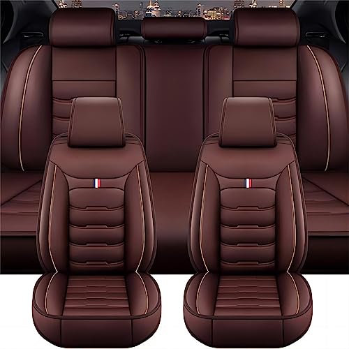LVTFCO Auto Sitzbezüge für Dacia Dokker/Duster/Duster Van/Jogger Extreme/Lodgy 2000-2023 2024, Car Seat Covers Autositzbezüge Sitzschoner Auto Zubehör Innenraum,Coffee
