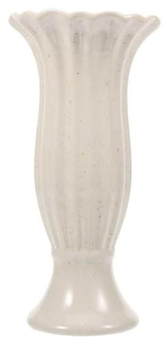 Yardwe Ceramica Urna Fioriera Rotonda Classico Vasi Di Fiori All'aperto Portico Anteriore Grecia Piante Vasi Cimitero Vaso Portafiori Contenitore Floreale Per Il Giardino Tomba Beige