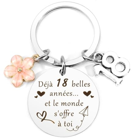 Lerdrtuin Cadeau Anniversaire Femme Porte Clef Rigolo Cadeau 18 Ans Femme Cadeaux Porte Clef 18 Ans Pas Cher Anniversaire Fille