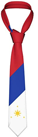 Herren Seidenkrawatte Flaggenemblem Der Philippinen, Hochzeitskrawatte Graziös Krawattenschal Elegant Tie Für Hochzeit Büro Party