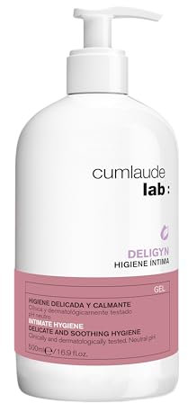 Cumlaude Lab Igiene Intima Deligyn Gel Detergente Intimo Morbido per Menopausa e Climaterio, e Pelle Sensibile, con pH Neutro, 500 ml
