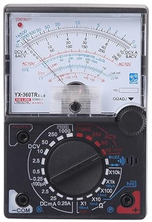 MZZYG Testeur De MultimèTre Mini Multimètre Analogique AC/DC, Type D'aiguille, Compteur Universel, Affichage du Pointeur, Voltmètre, Ampèremètre, Testeur De Résistance Ohm, YX-360TR Précision Sûr