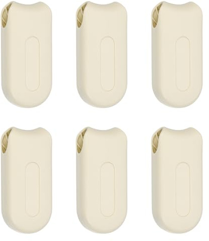 sourcing map 6 piezas de peso de cuerda para persianas, 78 mm, tiradores de plástico para persianas enrollables verticales, accesorios para persianas enrollables, color beige
