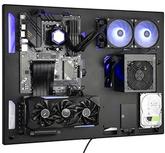 ABK Design boîtier d'ordinateur Mural pour pc de Jeu - Boîtier ATX à Montage Mural pour PC de Jeu