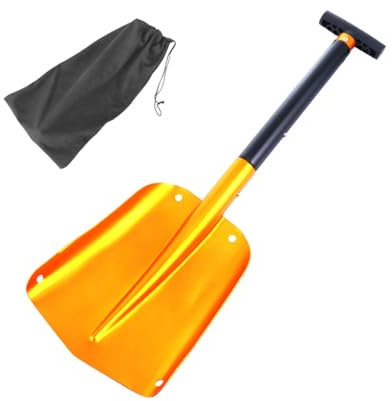 BESTonZON Raschiasneve Rimovibile Per Rimozione Neve Pacciame Design Antiruggine Leggera e Durevole Per Campeggio Esterno e Emergenze Veicolari