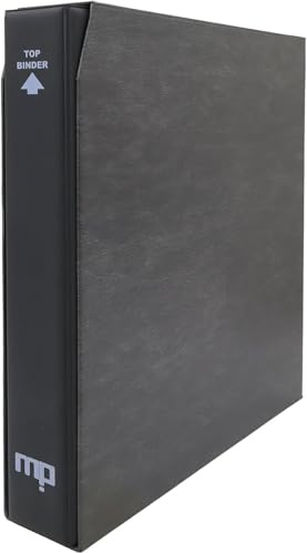 Masterphil Top Binder, Raccoglitore ad anelli per Carte Collezionabili Pokemon, Yu-Gi-Oh, Magic (VUOTO, Nero con custodia nera)