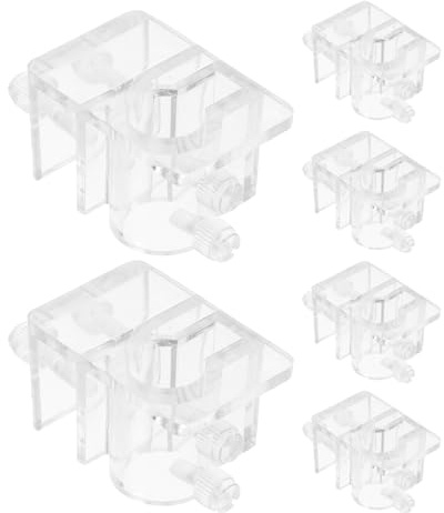 BESPORTBLE 6pcs Acrylic Fish Tank Water Pipe Clamp Hose Tube Holder for Aquarium Filter Tubing Fixing Clips Suitable for Aquarium Pumps and Filter Accessories