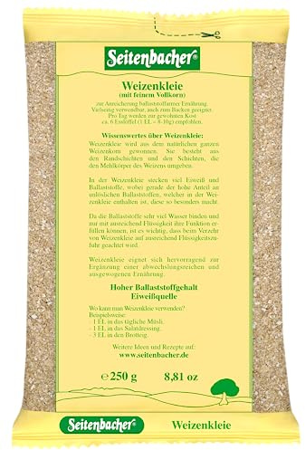 Seitenbacher Weizenkleie, 12er Pack (12 x 250 g Packung)