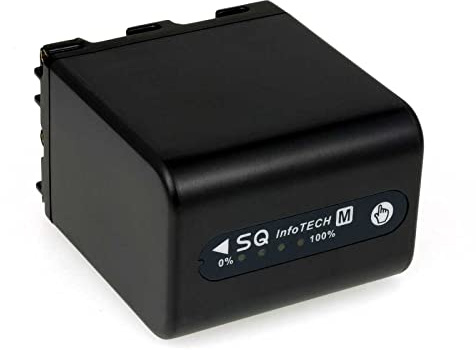 Akku für Sony Videokamera DCR-PC110E 4200mAh Anthrazit mit LEDs, 7,4V, Li-Ion