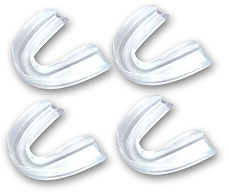 4Set Sports Mouldable Sports Mouth Guards for Adults & Kids,Tooth Protector for Football,Basketball,Boxing,Wrestling,Kickboxing - BPA Free Material (Chroma)