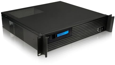 Techly 101980 Chassis Industriale Rack 19/Desktop 2U Ultra-Compatto Nero