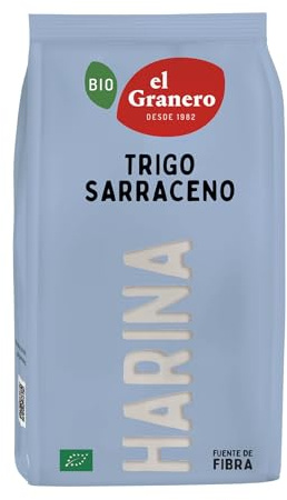 HARINA DE TRIGO SARRACENO BIO, Sin Gluten 1 Kg (El empaque puede variar)