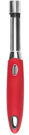 Tovolo Apple Corer Fruit Coring and Seed Removal Tool for Cooking Baking Meal Prep, Handheld Apple Seed Remover and Pear Corer Tools With Sharp Serrated Coring Blade Separates Fruits & Veggies Seed
