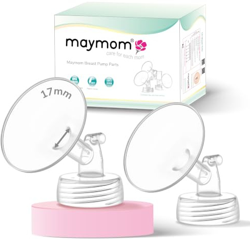 Maymom Wide Neck Pump Parts 17mm Compatible con S1 / S2 Includes Wide Neck Flanges Replaces Shields Compatible Accessories Not Original