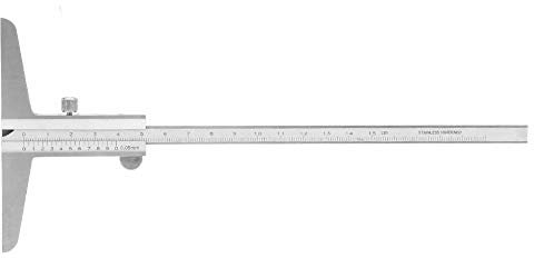 Calibre Vernier Profundidad, calibre Vernier Profundidad de acero inoxidable para diferentes tipos de procesos de máquinas(0-150mm)
