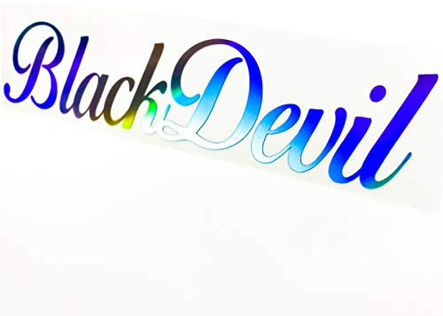 Black Devil Car Decal Hologramm Sticker Holo Slick Oil Autoscheibenaufkleber Autodekor Aufkleber Seitenschweller Sticker