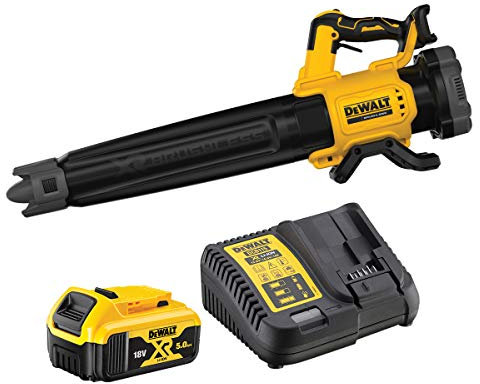 DEWALT DCMBL562P1-QW - Soplador axial sin escobillas XR 18V con 1 batería Li-Ion 5Ah