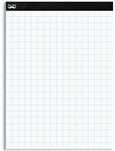 Mr. Pen- Graph Paper, 2x2 (2 Squares per inch), 8.5x11, 55 Sheets, MathGraph Paper Pad