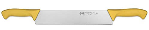 Sanelli linea Skin Coltello Formaggio 2 Manici, Acciaio inox, Giallo, lunghezza lama 30 cm.