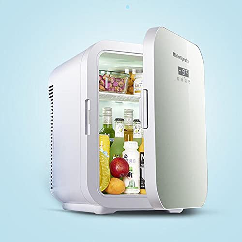 XIAOLIN Coche Nevera Mini Refrigerador 20 litros/Maquillaje Portátil Frigorífico para El Cuidado De La Piel, La Comida, Ideal para El Automóvil, La Oficina, El Dormitorio, AC/DC