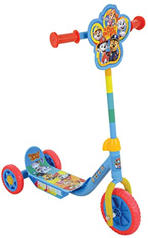 Paw Patrol 3-Rad-Roller für Kinder, Deluxe-Edition, offizielles Lizenzprodukt mit spannenden Aufklebern, Stabiler Stahlrahmen, pannensichere Reifen, verstellbare Lenkerhöhe – 3+ Jahre