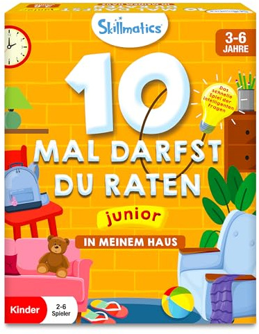 Skillmatics Kartenspiel - 10 Mal darfst du raten Junior In Meinem Haus | Geschenke und Spannendes Lernen für Kinder 3-6 Jahre
