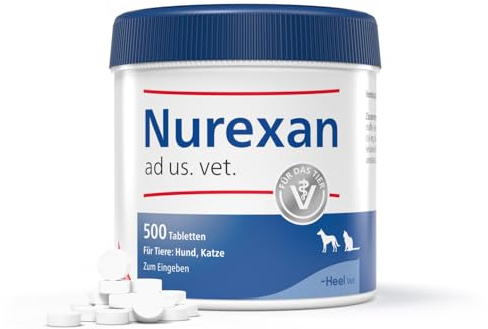 Nurexan ad us.vet 500 Tabletten, Nur die Ruhe | Natürliches Tierarzneimittel für Hunde und Katzen, Made in Germany, Unterstützung in belastenden Situationen!