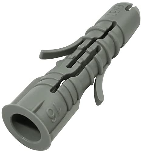 AERZETIX - C57691 - Set of 100 universal dowels Ø6x30mm - Multipurpose anchors - plastic - for fixing on concrete bricks concrete blocks