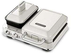 REJOON Small Breakfast Machine Mini Sandwich MachineBreakfast Machine Multifunctional Portable Non Stick Apply to Dormitory Travel Home Kitchen Breakfast Station (Color : White)