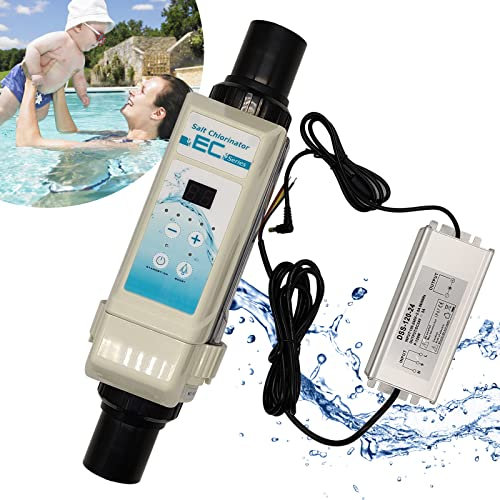 XDLYWUZIQ Système De Chloration Au Sel, Générateur De Chlore, électrolyseur pour Piscine Chlorateur Au Sel, électrolyseur De Chlore, Générateur De Chlore pour Piscine Spa,16g/h