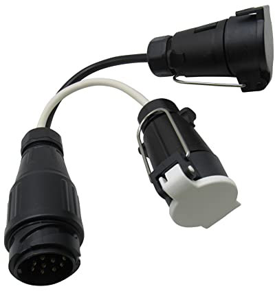 Tow Bar Plug Adaptor Socket 13 to 7 Pin (Electric Towing Converter Trailer Caravan)