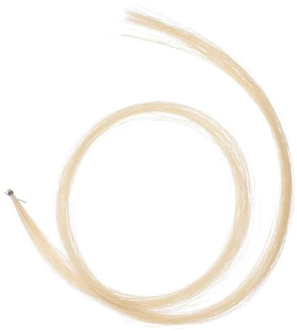 ifundom Mongolisches Pferdehaar für Geigenbogen mit Vorgebundener und Versiegelter Spitze Leichtes Natürliches Haar für Violine Bratsche und Erhu zum Einfachen Austausch