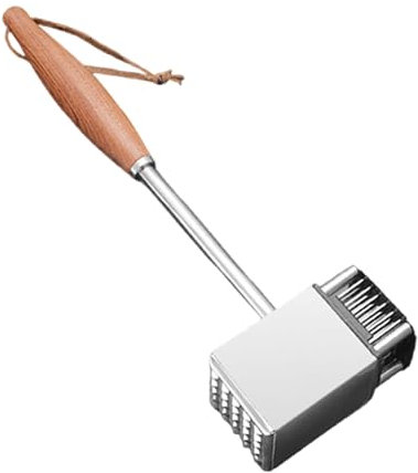 Martillo ablandador de carne funcional, mazo de metal de acero para el hogar, herramienta de cocina, ablandador de carne de doble cara, reduce el adobo y la cocción