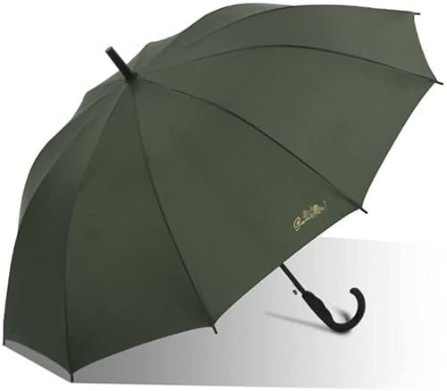 ZUOZUIYQ Regenschirm, übergroßer Golfschirm, automatischer offener Stockschirm, langlebig, Winddicht, mit Schiebewagen kompatibel, tragbarer Stockschirm für Männer und Frauen, Golfschirme