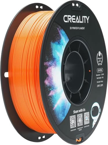 Creality CR-PETG Filament 1.75mm Orange, 3D Drucker Filament 1kg PETG, Maßgenauigkeit +/-0,02mm Vakuumverpackung Ordentliche Spule (1KG/Spool, 2.2lbs)