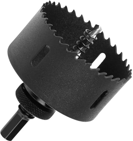 HSAWBIT HSS Bi Metal 85mm Hole Saw M42 Hole Cutter with Drill Bit Hex Shank | 8% Cobalt BI-metal 85mm Wood Cutter Holesaw 38mm Cutting Depth, for Stainless Steel Metal Plastic Timber Drywall