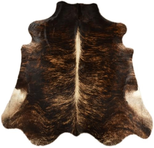 Kuhfelle Online & Nomad KUHFELL RINDERFELL EXOTISCH BRAUN 230 x 210 cm Kuh Fell Teppich