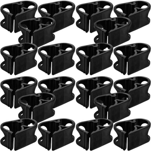 OKUMEYR 20pcs Plastic Hose Clamp Water Flow Stopping Clips for Tube Tubing Shut Off Sturdy Plastic Clamp for Lab Stand Tube Flask