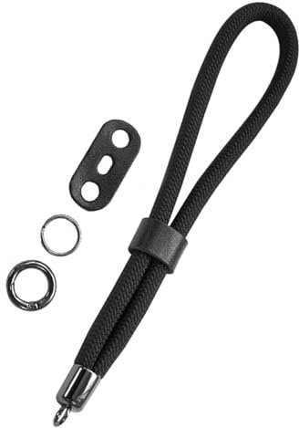NIYATA Correa de mano para cámara Sony Alpha A7 IV A6400 A6000 Canon EOS Fujifilm X100V DSLR Negro, Negro, 21