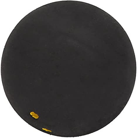 Diheohg Squash Ball -Gelbe Punkte Niedrige Geschwindigkeit SportgummibäLle Professioneller Spieler Wettbewerb Squash (2 StüCk)