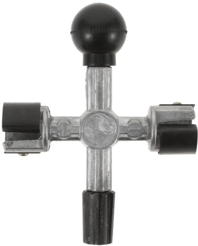 Alipis Outil De Nettoyage De Bornes De Batterie Voiture À 4 Voies avec Grattoir en Croix Brosse Métallique Kit Précis pour Entretien Et Nettoyage des Cosses De Batterie Auto