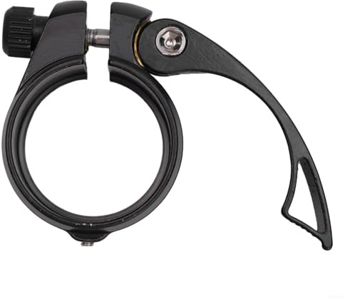 Fahrrad-Sattelstützenklemmen aus Aluminiumlegierung, 38 mm, Schnellentriegelungs-Design, faltbare Fahrradsattelrohrklemme mit Anti-Rutsch-Funktion für Radfahren, Mountainbikes