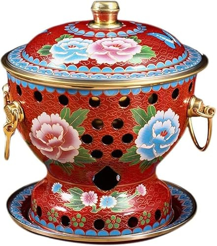 Faitout en cuivre, design cloisonné traditionnel pour une seule personne, petite casserole chaude en forme de vache grasse pour cuisine commerciale et maison