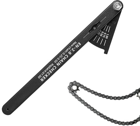 Yaztauho Bike Chain Checker Tool - Bike Chain Measuring Tool,Portable Accurate Measurement Aluminum Alloy for Road Bicycle Cycling Repair Motorcycle Maintenance