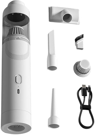 Aspirateur pour Voiture | Aspirateur Portatif Sans Fil pour Intérieur Véhicule | Dépoussiéreur d'air automobile avec buses multiples pour maison, véhicule, camping, camping-car, meubles, poils d'anima
