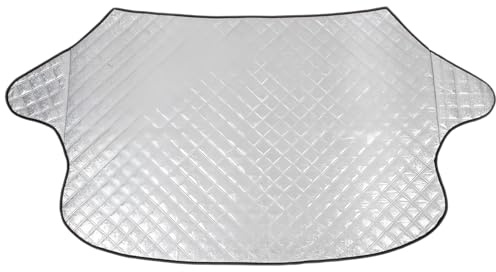 leruiyezs Protector Parabrisas Hielo Antihielo Parabrisas Cubierta Delantera Coche 145x110cm Material 4 Capas Impermeable Protección Todo el Año para SUV Camión Auto Uso Invierno Verano Exteriorf